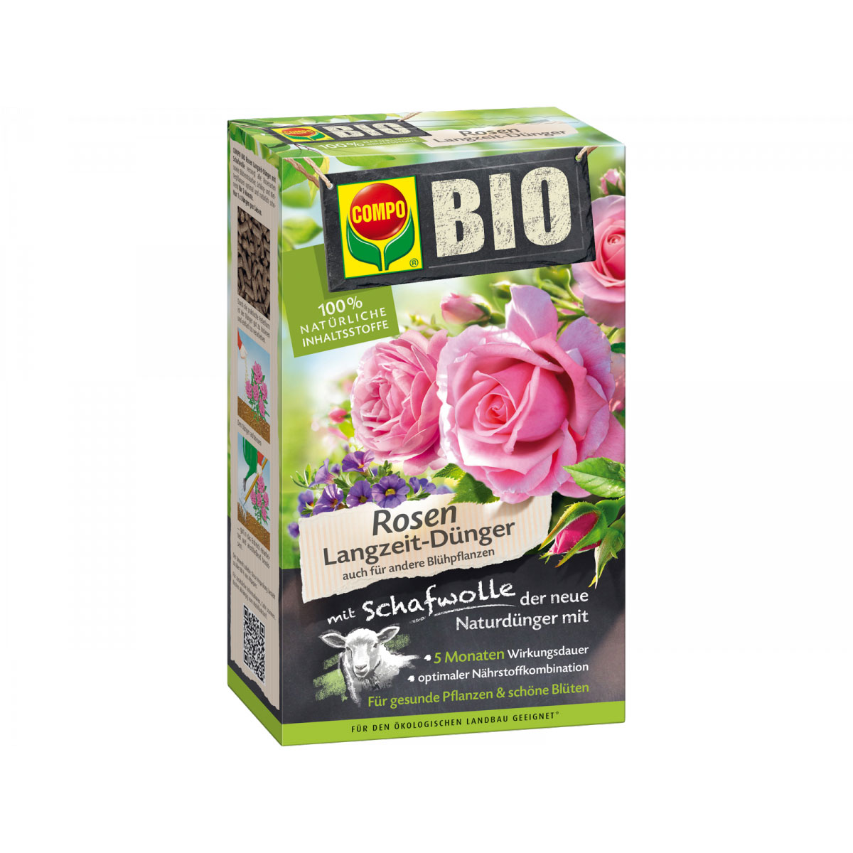 Compo BIO Rosen Langzeit-Dünger mit Schafwolle 0,75 L Bild 2
