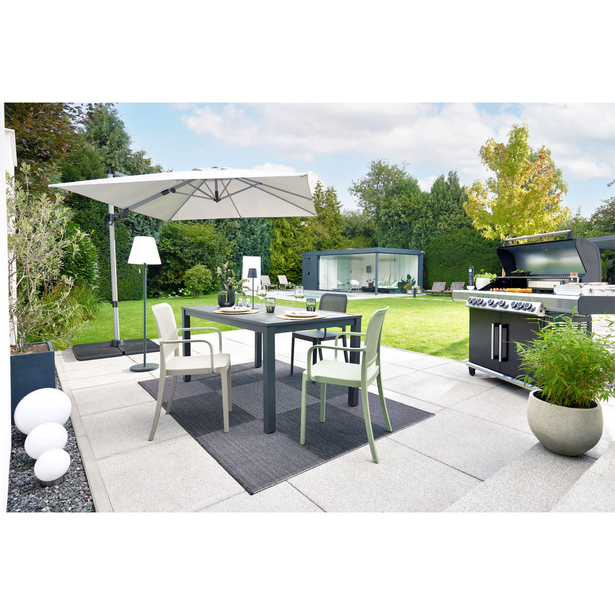 Haveson Gartentisch Bergamo BxHxT 160 x 74 x 90 cm Bild 4