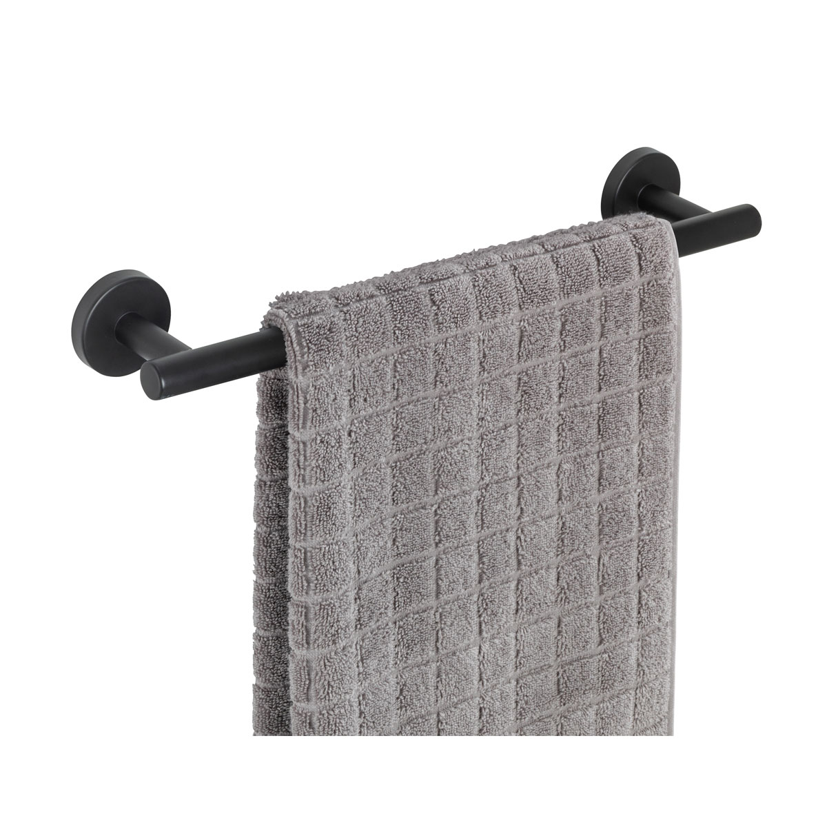Wenko Badetuchstange Bosio schwarz 40 cm