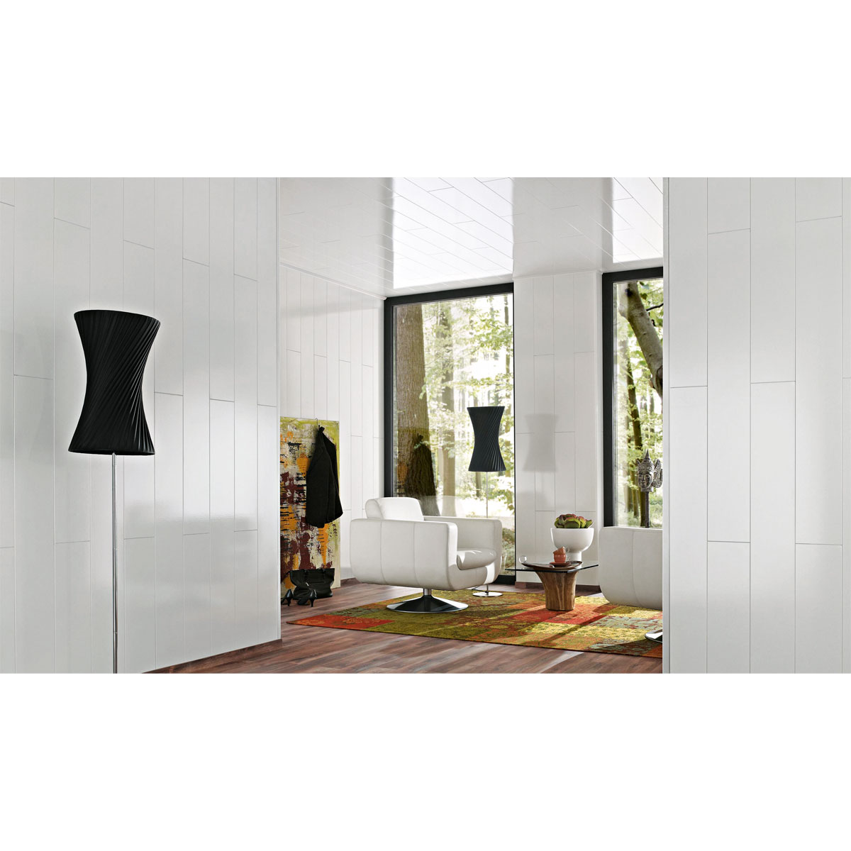 Specht Paneel Ambiente weiß hochglänzend 130 x 20,2 x 0,1 cm Bild 5