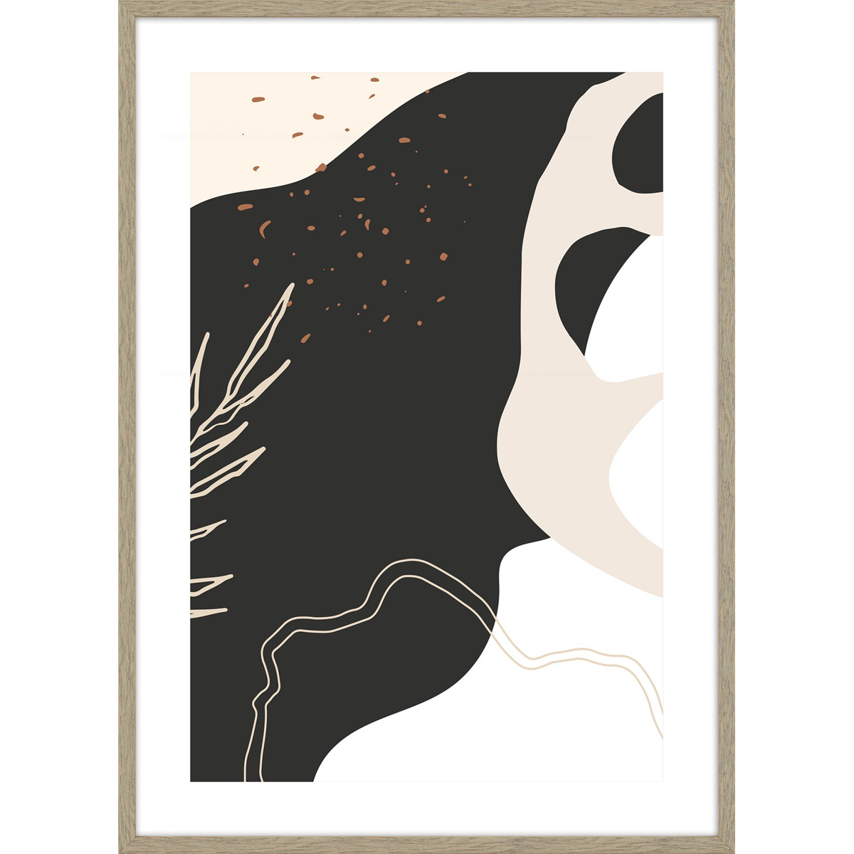 Bilderrahmen Madrid 50x70 cm Vintage Eiche