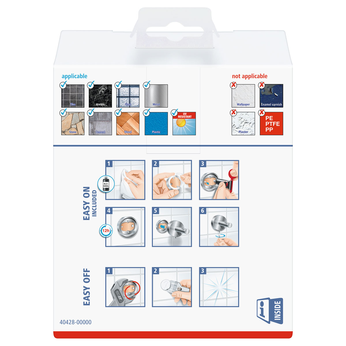 Tesa Toilettenrollenhalter ohne Deckel Elegaant Bild 3