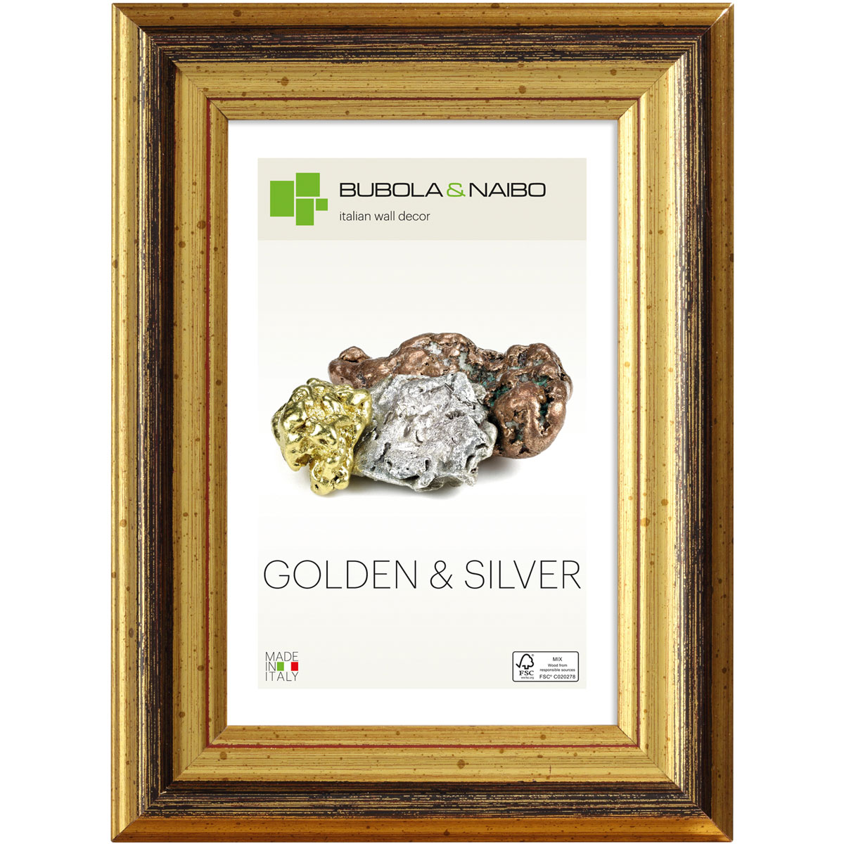 Holzrahmen BETA 30 x 40 cm Gold