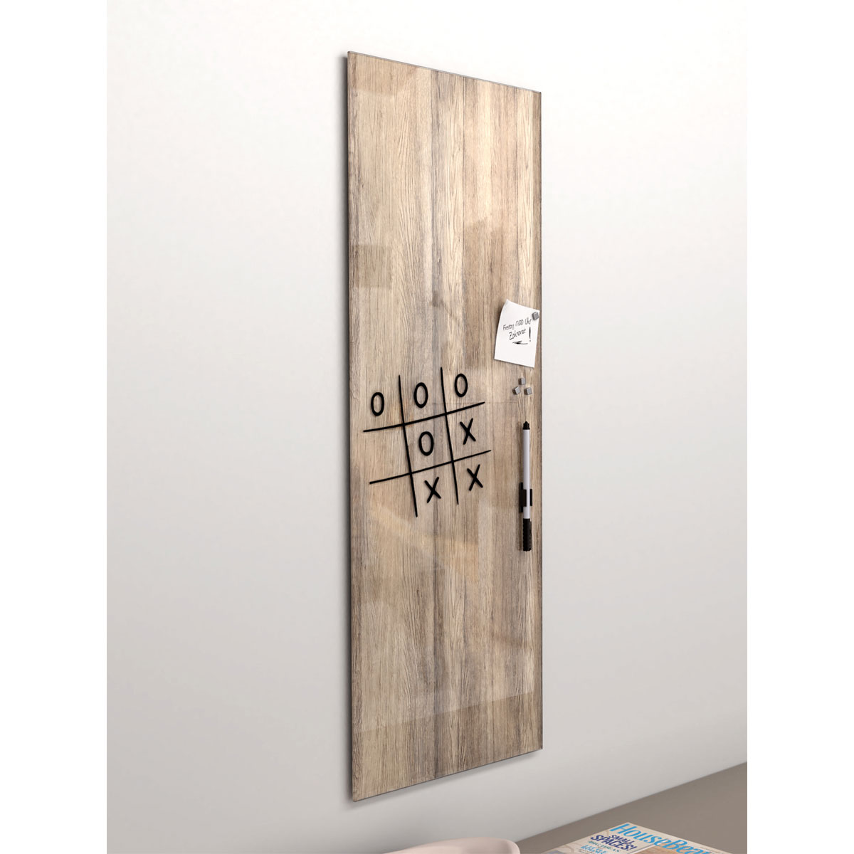 Memo-Art Wood Braun 30 x 80 cm Memoboard