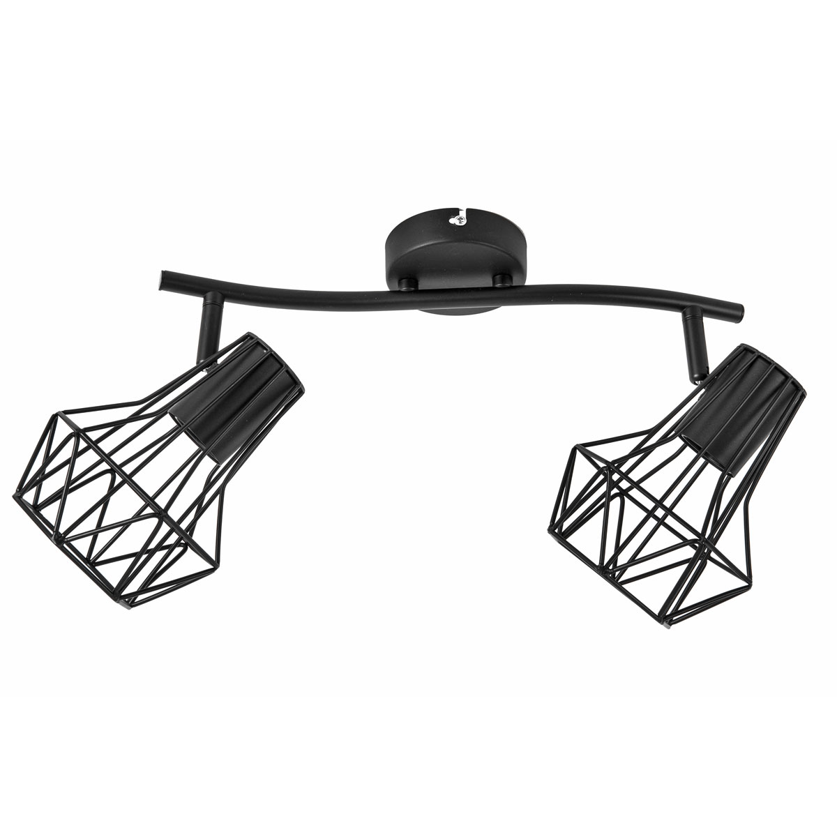 Flector Spotserie Tabea 2-flg schwarz 28,5 x 18 x 18 cm