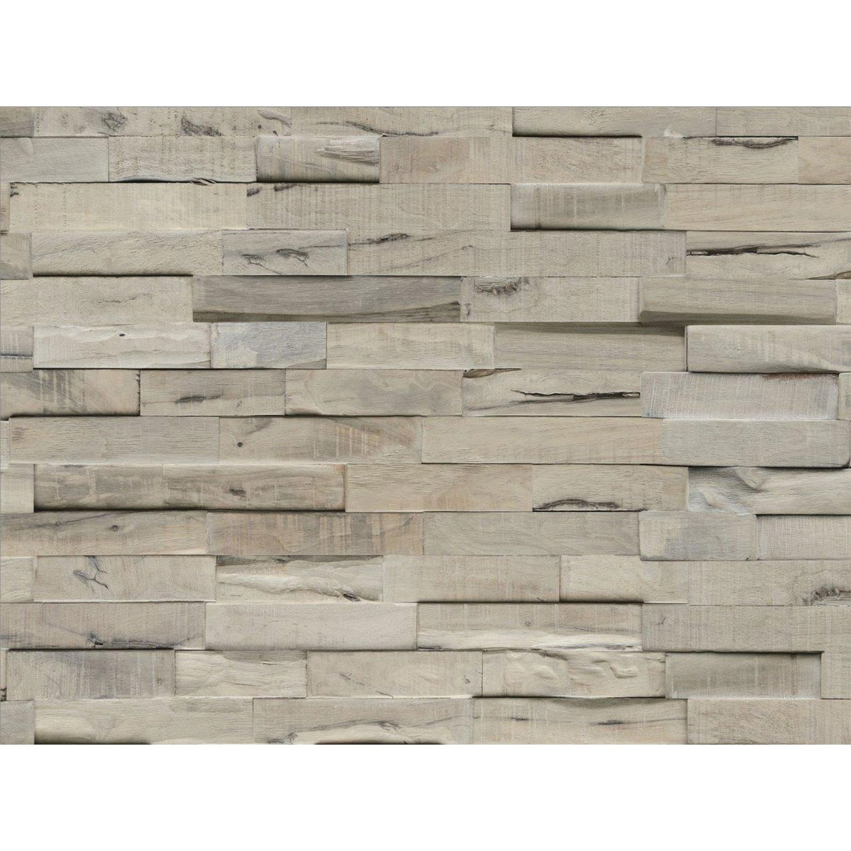 Indo Wandverkleidung Slimwood Hevea Gun Smoked 9er-Set