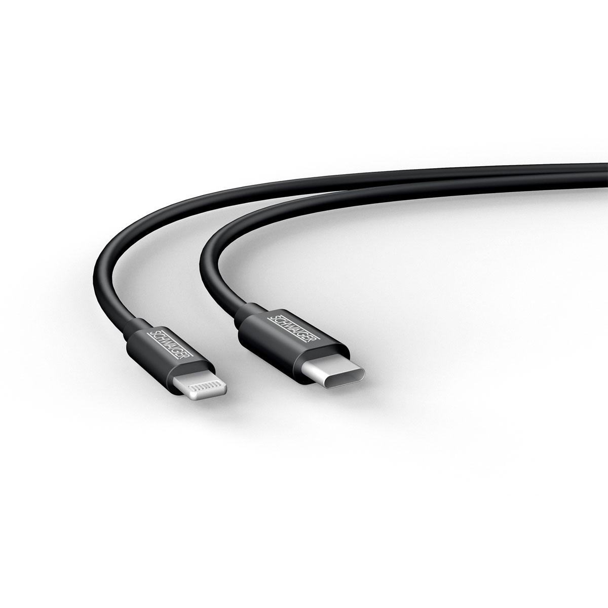 Schwaiger  Sync und Ladekabel für Apple 0,5 m schwarz Bild 4