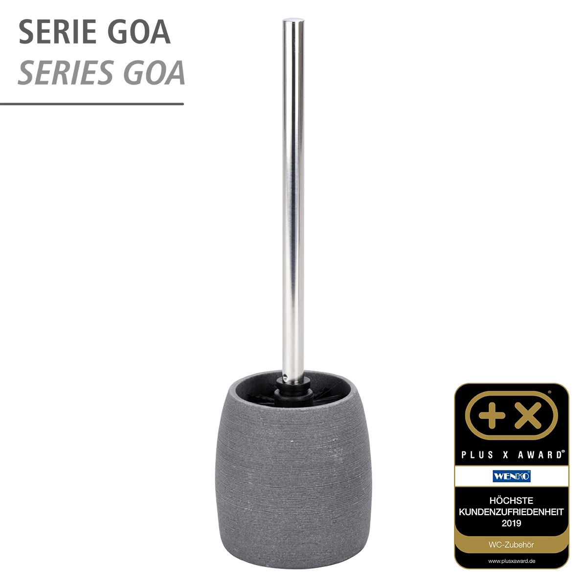 Wenko  WC-Garnitur Goa Grau Bild 4