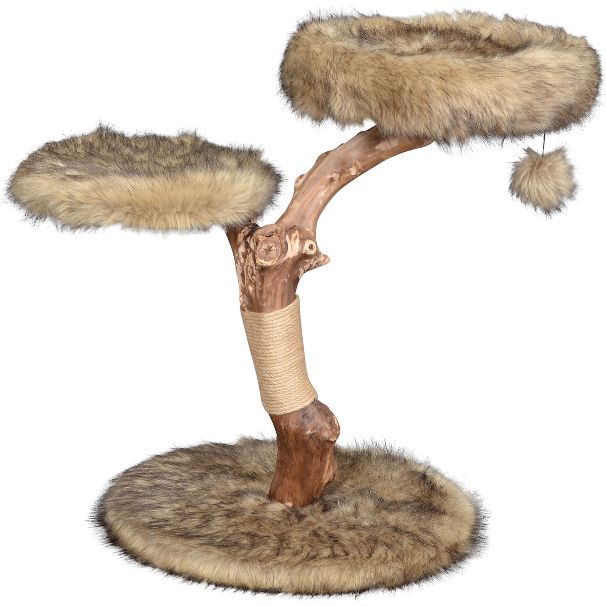 dobar Design-Kratzbaum Jimmy Durchmesser 50 x 72-82 cm braun