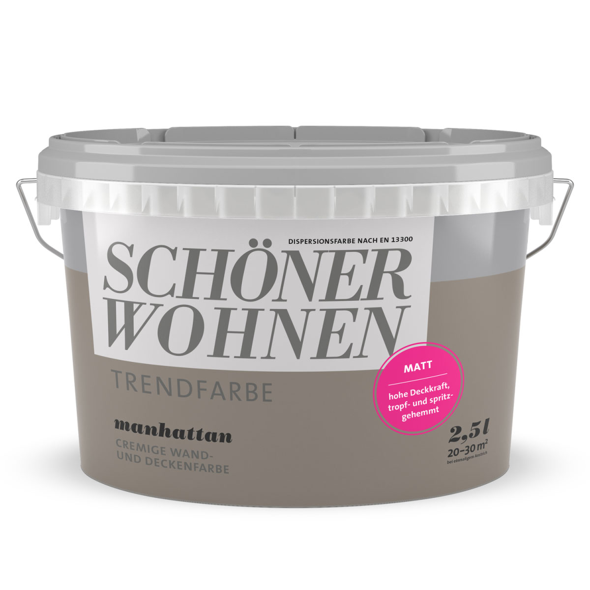Schöner Wohnen Farbe Trendfarbe Manhattan Matt 2,5 L