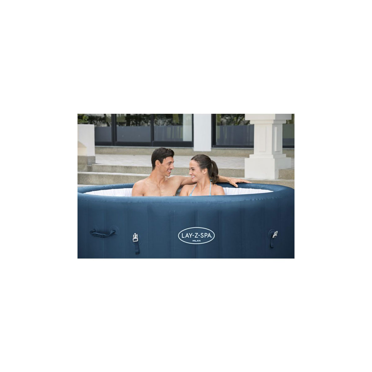 Bestway ® LAY-Z-SPA® WLAN-Whirlpool Milan AirJet Plus™ Ø 196 x 71 cm, rund Bild 8