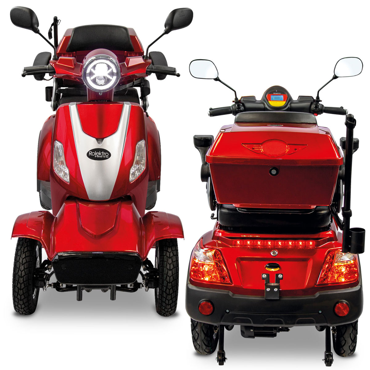 Rolektro E-Quad 25 V.3 Lithium, Rot, 60V-30Ah Akku, 1000 Watt Bild 3