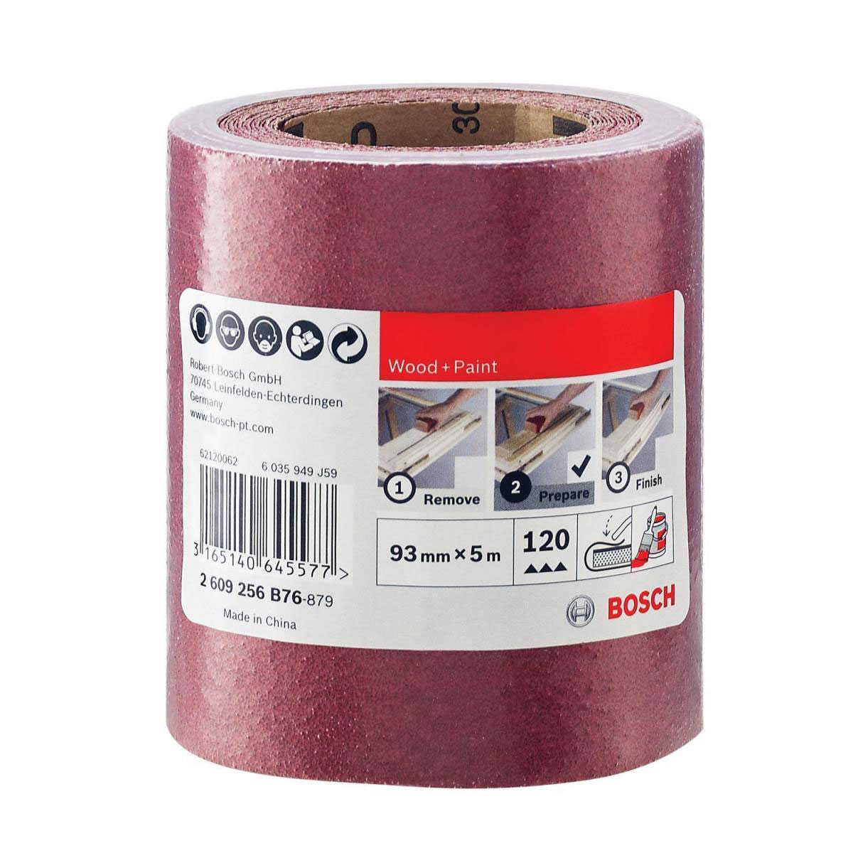 Bosch  Schleifrolle 9,3 x 500 cm K120 rot Bild 2