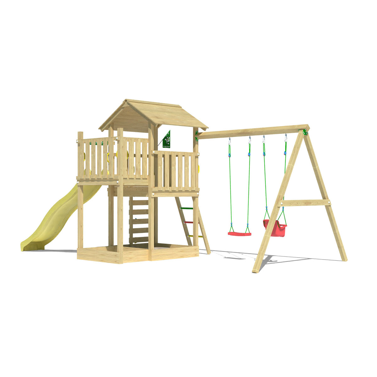 Jungle Gym Spielturm ArbourRutsche gelb Bild 3