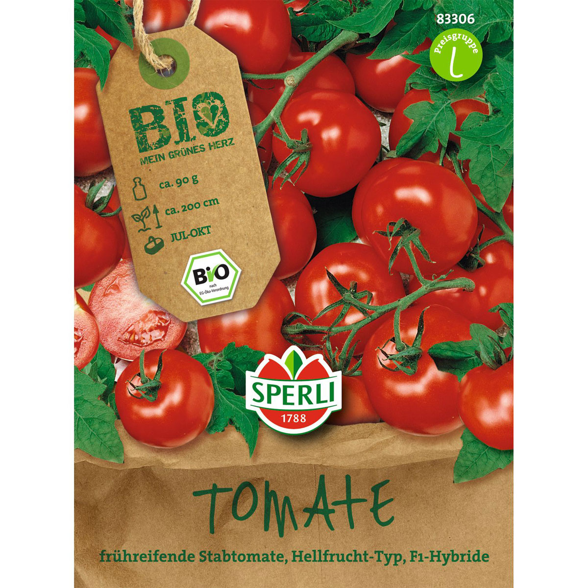 Bio-Tomate Stabtomate 200 cm