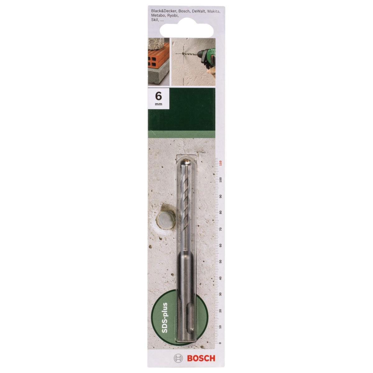 Bosch  DIY Hammerbohrer SDS-plus Durchmesser 6 x 110 mm Bild 2