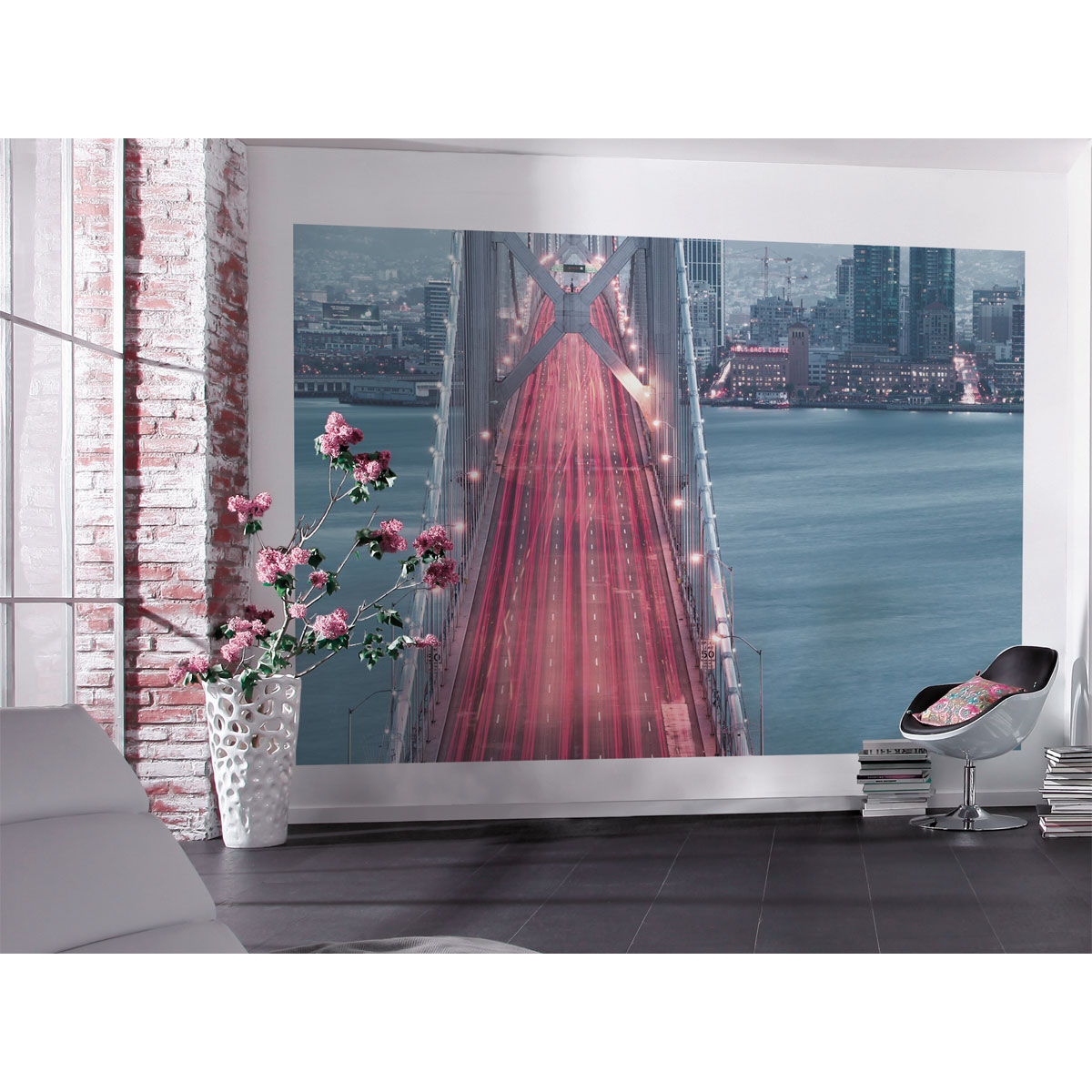 Komar  Vlies Fototapete San Francisco Blues 300x200 cm