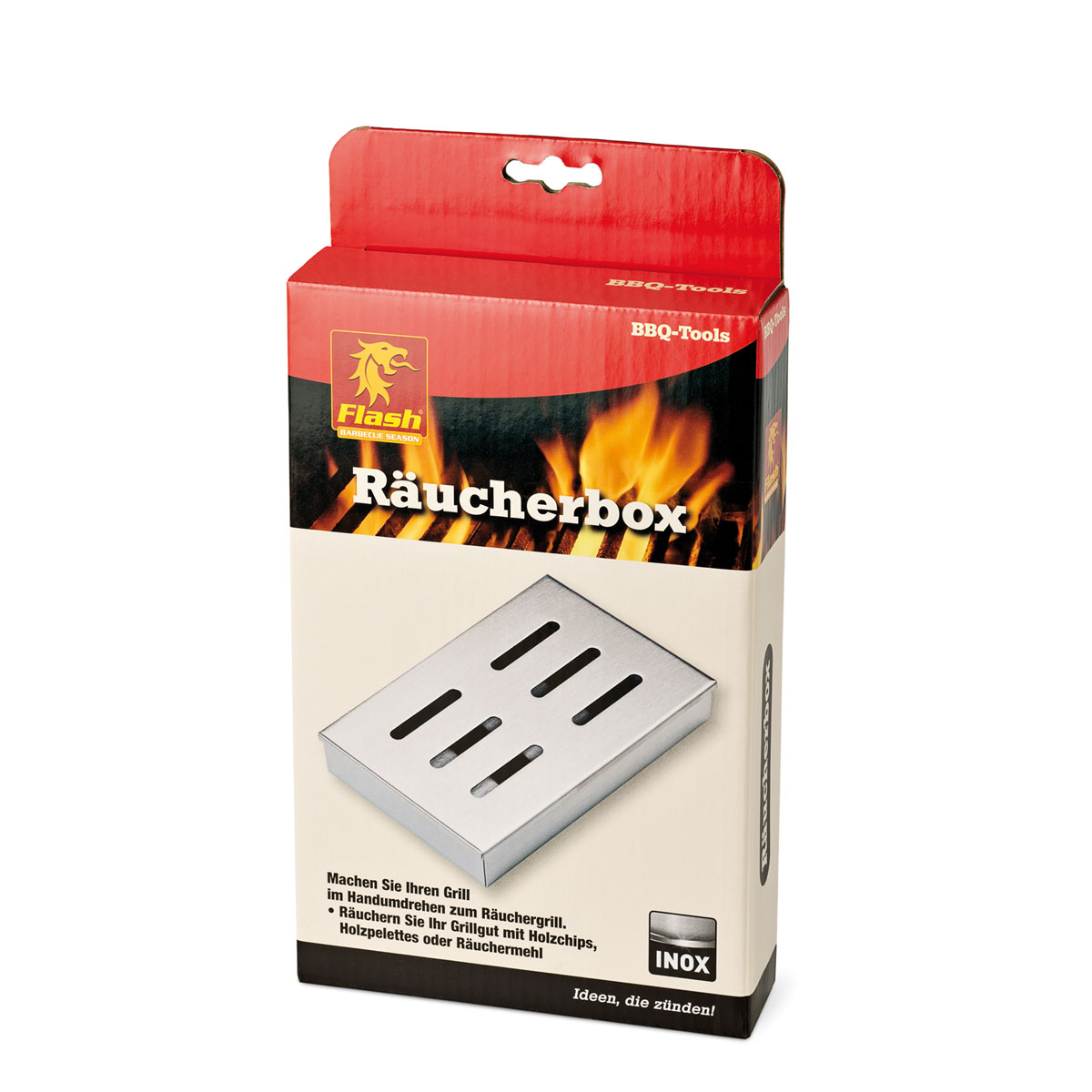Flash Räucherbox Edelstahl Bild 2