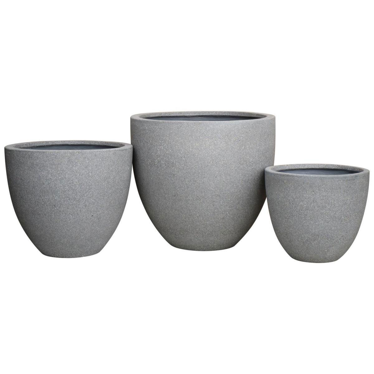 Haveson Pflanzschale Pure 42 x 42 x 36 cm grau Bild 2