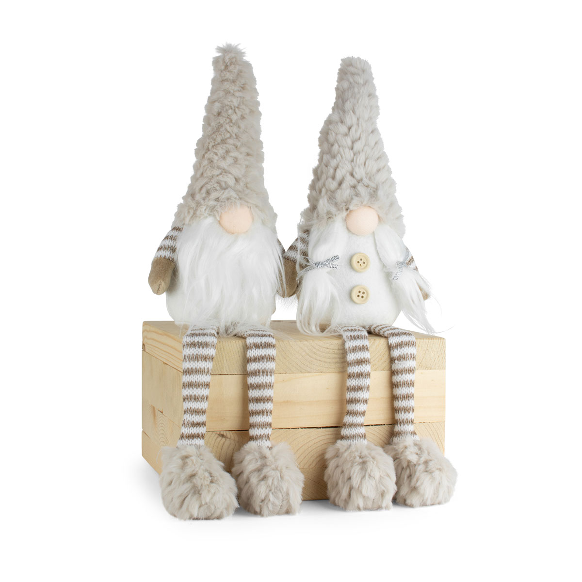 Wichteljunge/-mädchen mitSchlenkerbeinen Stoff 12 x 8 x 40 beige