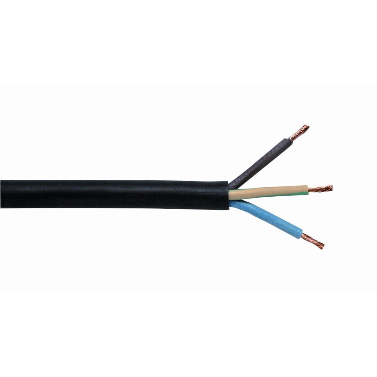 Gummikabel H07RN-F 3G 1,5 schwarz Meterware