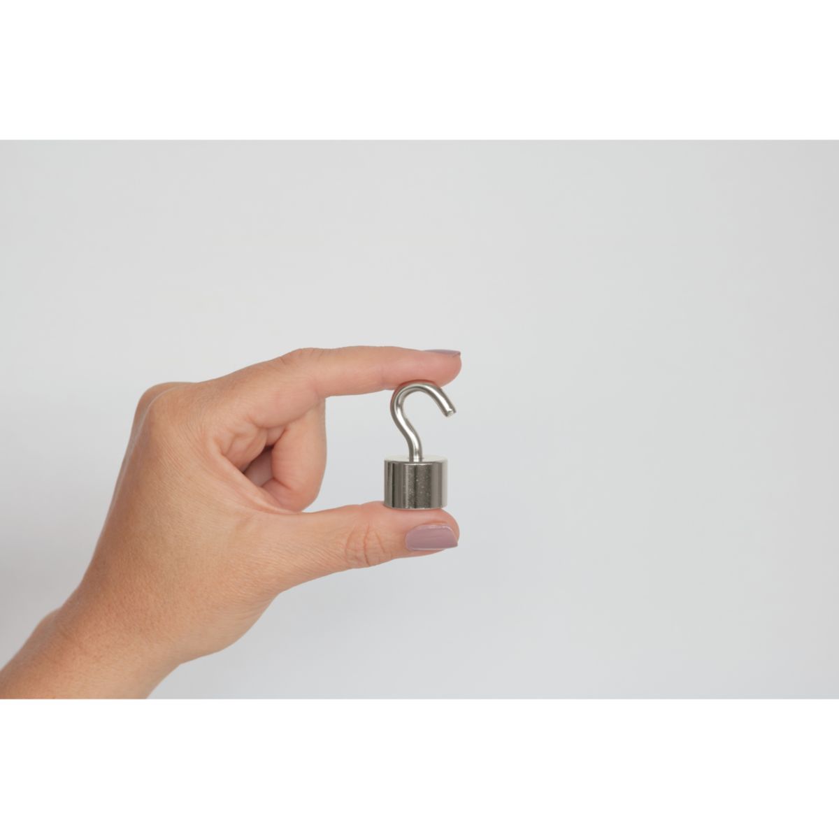 Suki Topfmagnet Neodym mit Schraubhaken M5 Ø 20 x 41 mm, silber Bild 7