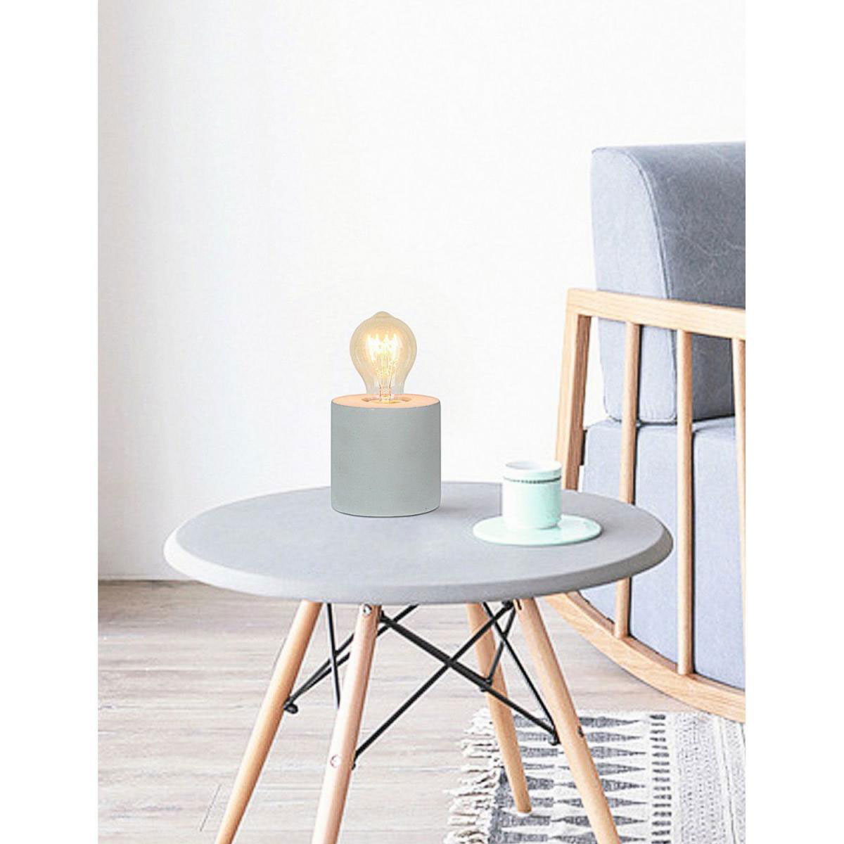 Flector Tischleuchte Cemento 10 x 10 cm rund Bild 2