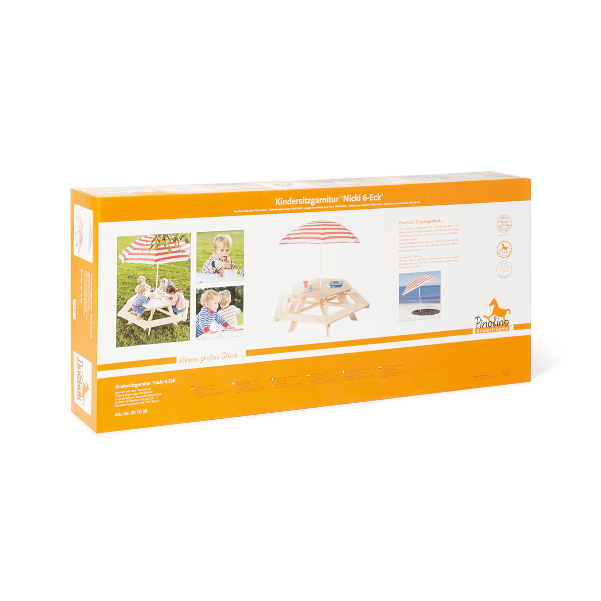 Pinolino Kindersitzgarnitur Nicki 6-Eck natur Bild 3