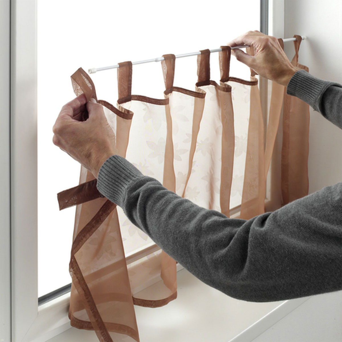 Gardinia Klemmstange Durchmesser 8 mm 45-65 cm weiß Bild 4