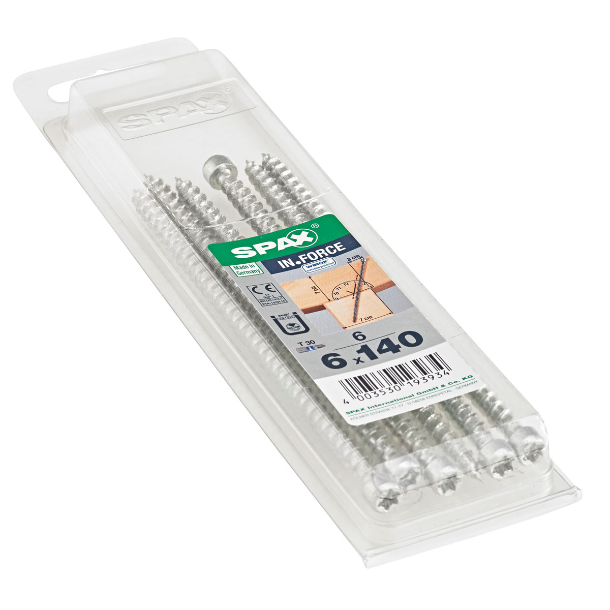 Spax Holzschrauben IN.FORCE Zylinderkopf 6 x 140 M 6 Stück Bild 2