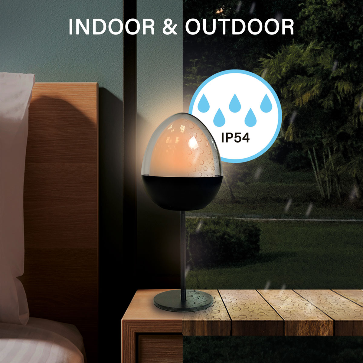 MegaLight LED-Dekoleuchte Ovo Pure 2,5 W RGBW IP54 Akkubetrieb Bild 3