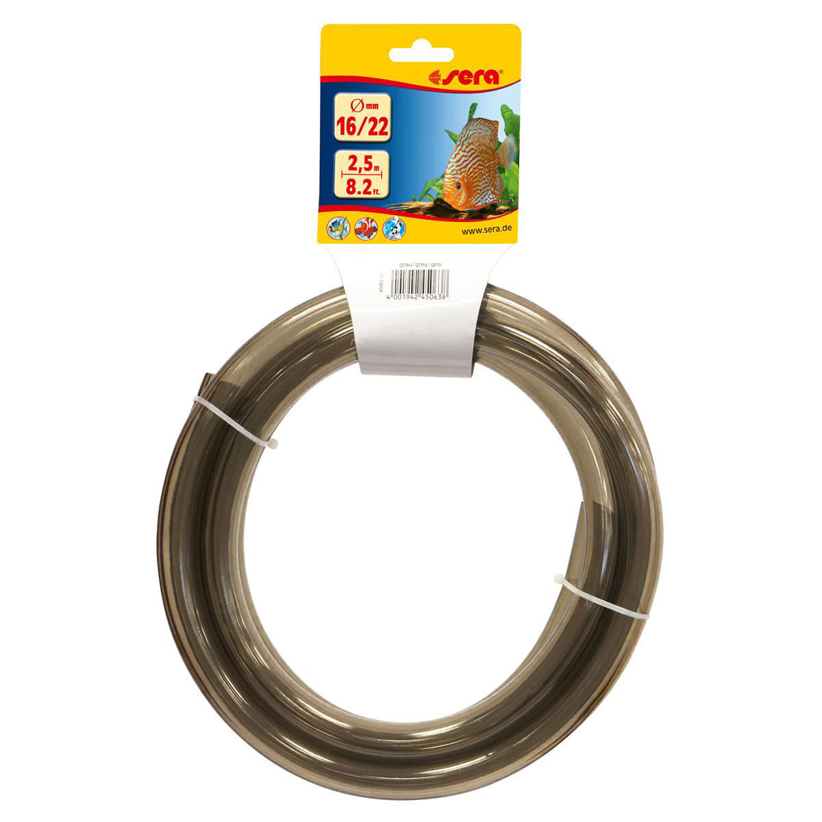 sera  Schlauch 16/22 grau 2,5 m