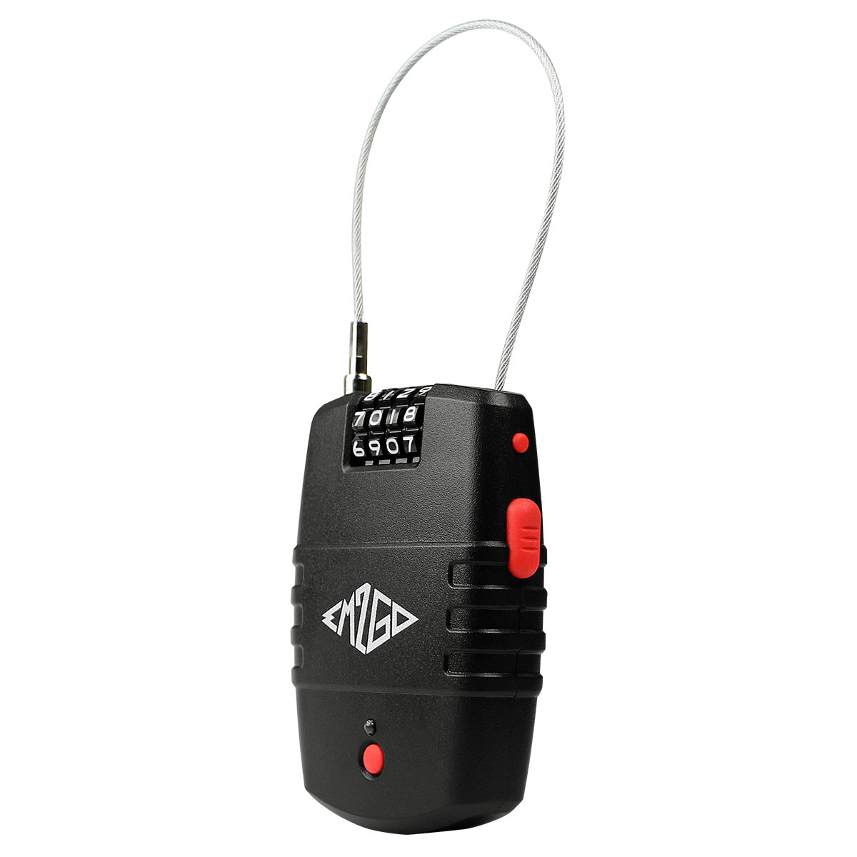 EM2GO 4-Stelliges Kombinations-Kabelschloss mit Alarm, für E-Scooter und Fahrrad Bild 3