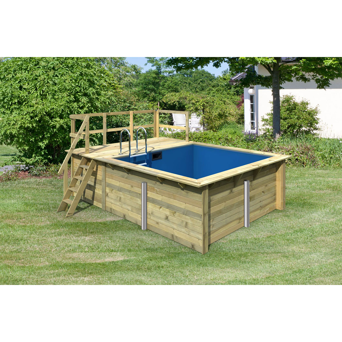Karibu Pool Größe 1 44 mm inkl Terrasse