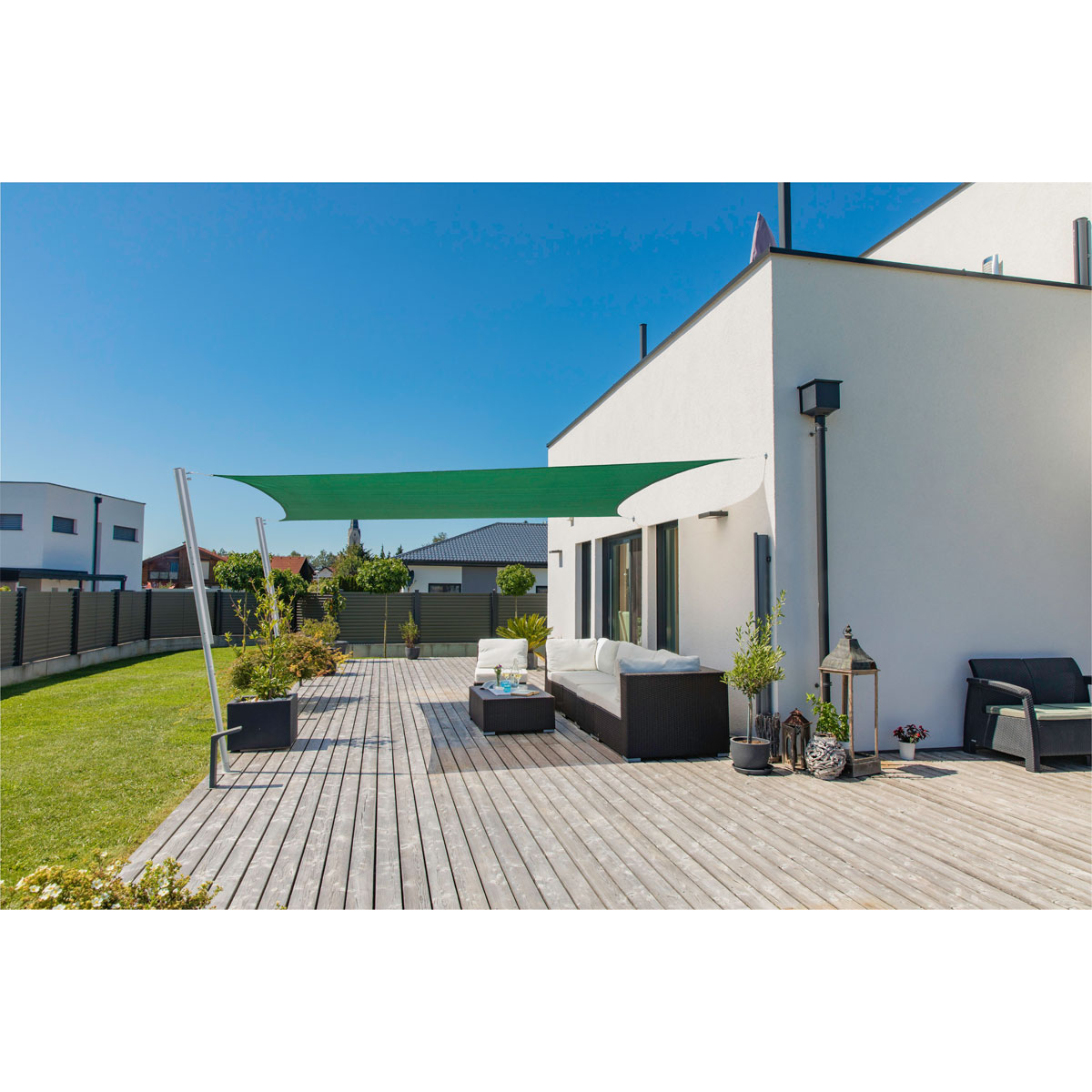 Rechteck-Segel Capri 4 x 5 m olive Bild 3