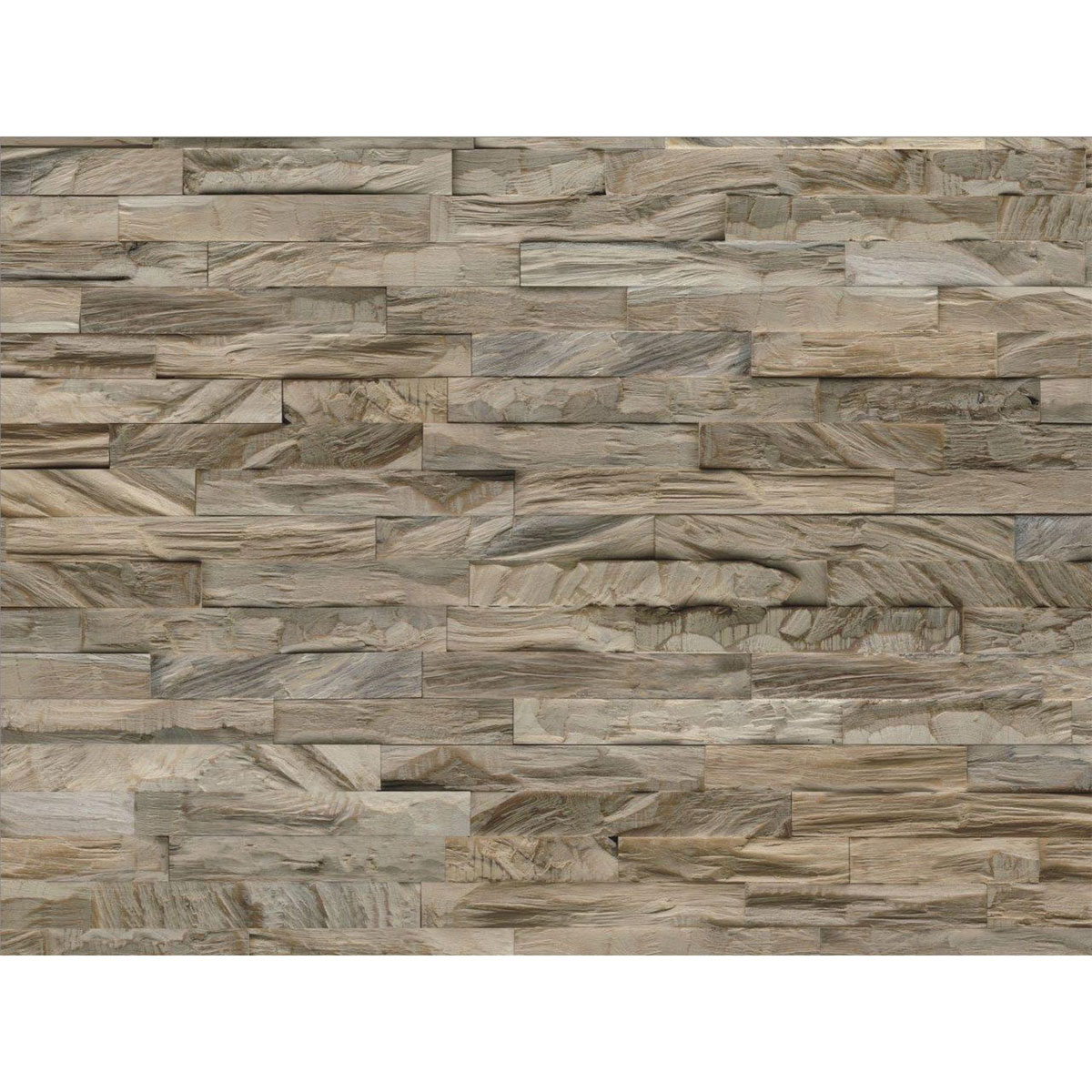 Indo Wandverkleidung Teak Diamond Ancient Grey 11er-Set Bild 1
