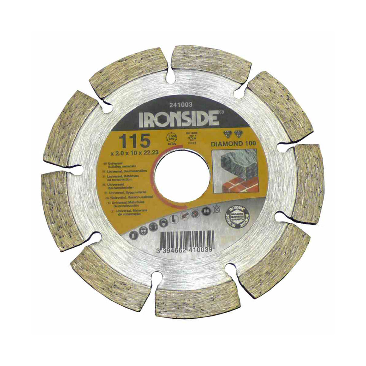 Ironside Diamanttrenscheibe 115 mm