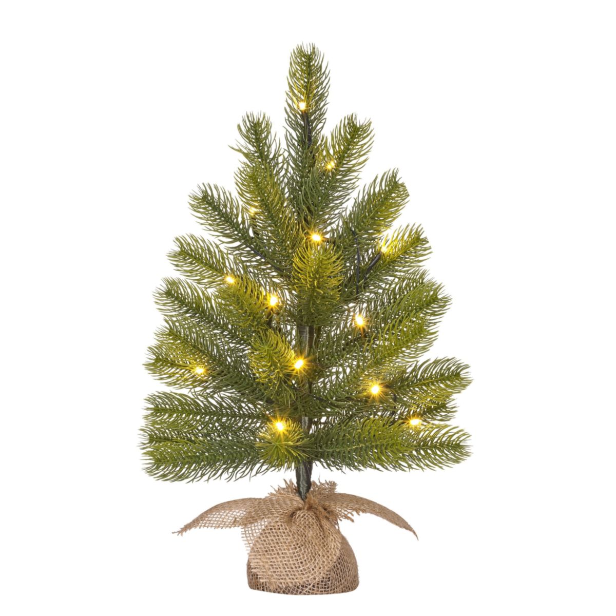 Nagoya Weihnachtsbaum grün LED 45x25 cm batteriebetrieben