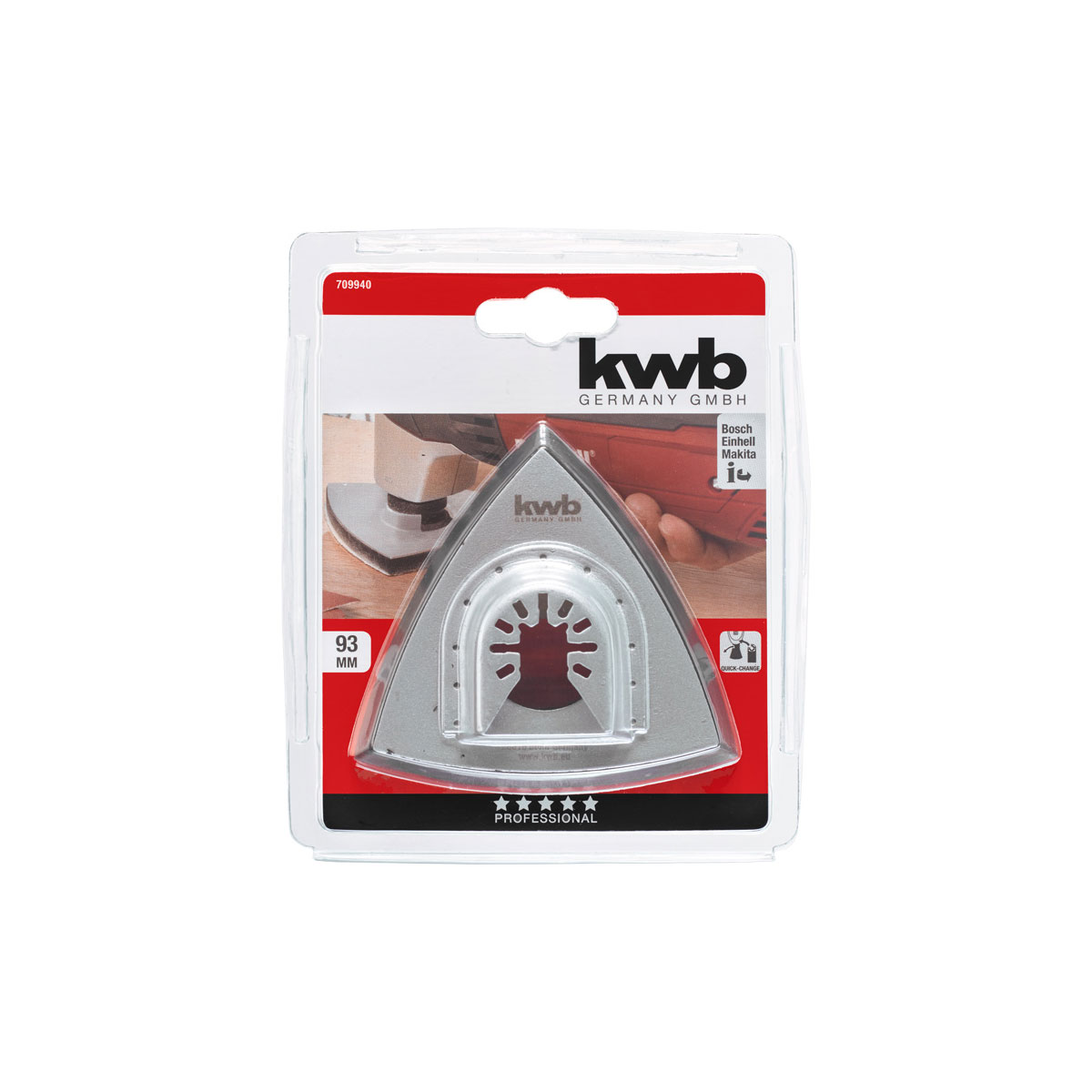 kwb  Trägerplatte Delta Haftteller 93 mm Bild 2