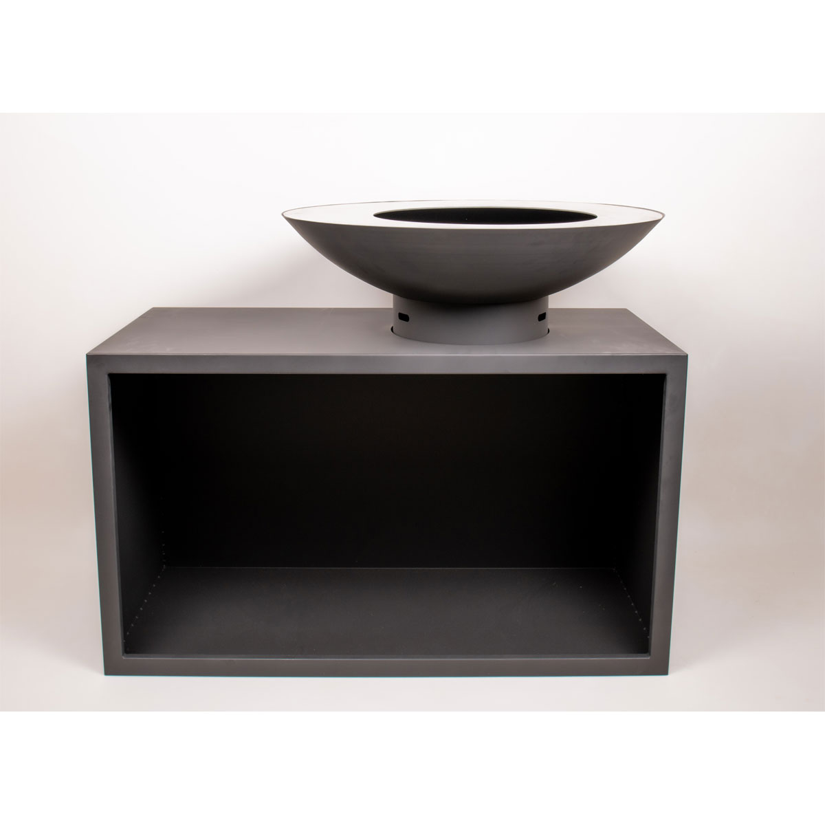 REDFIRE Feuerschalengrill Onyx Classic mit Holzlagerung und Ablagetisch Bild 1