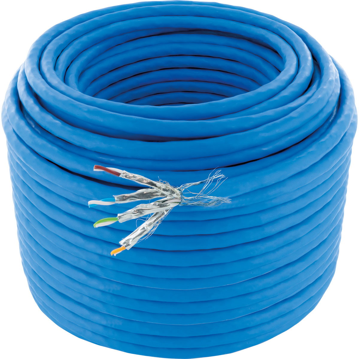 Schwaiger  Netzwerkkabel CAT8.1 50 m blau Bild 3