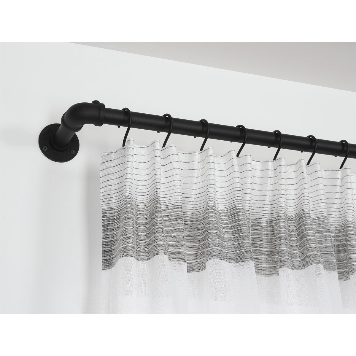 Gardinia Gardinenstange Industrial Home schwarz 1,6 m Bild 11