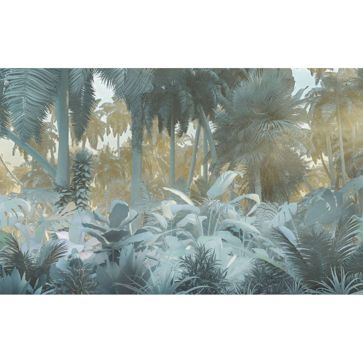 Komar  Vlies Fototapete Misty Jungle 400x250 cm Bild 2