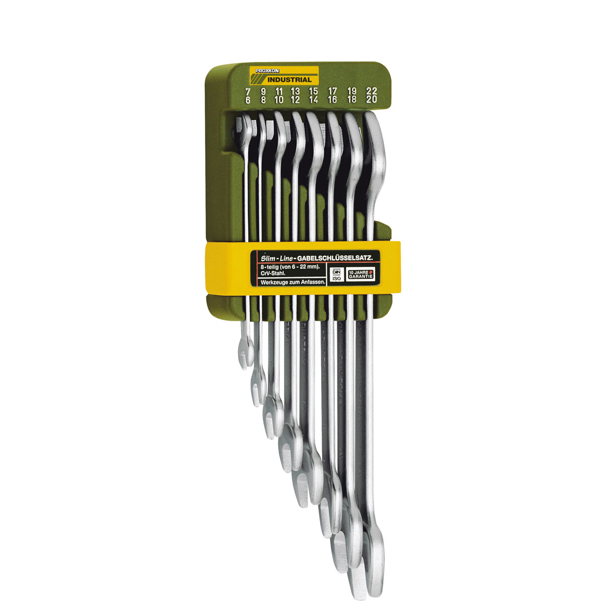 Proxxon Industrial Doppel-Gabelschlüssel-Satz 6-22 mm 8-teilig