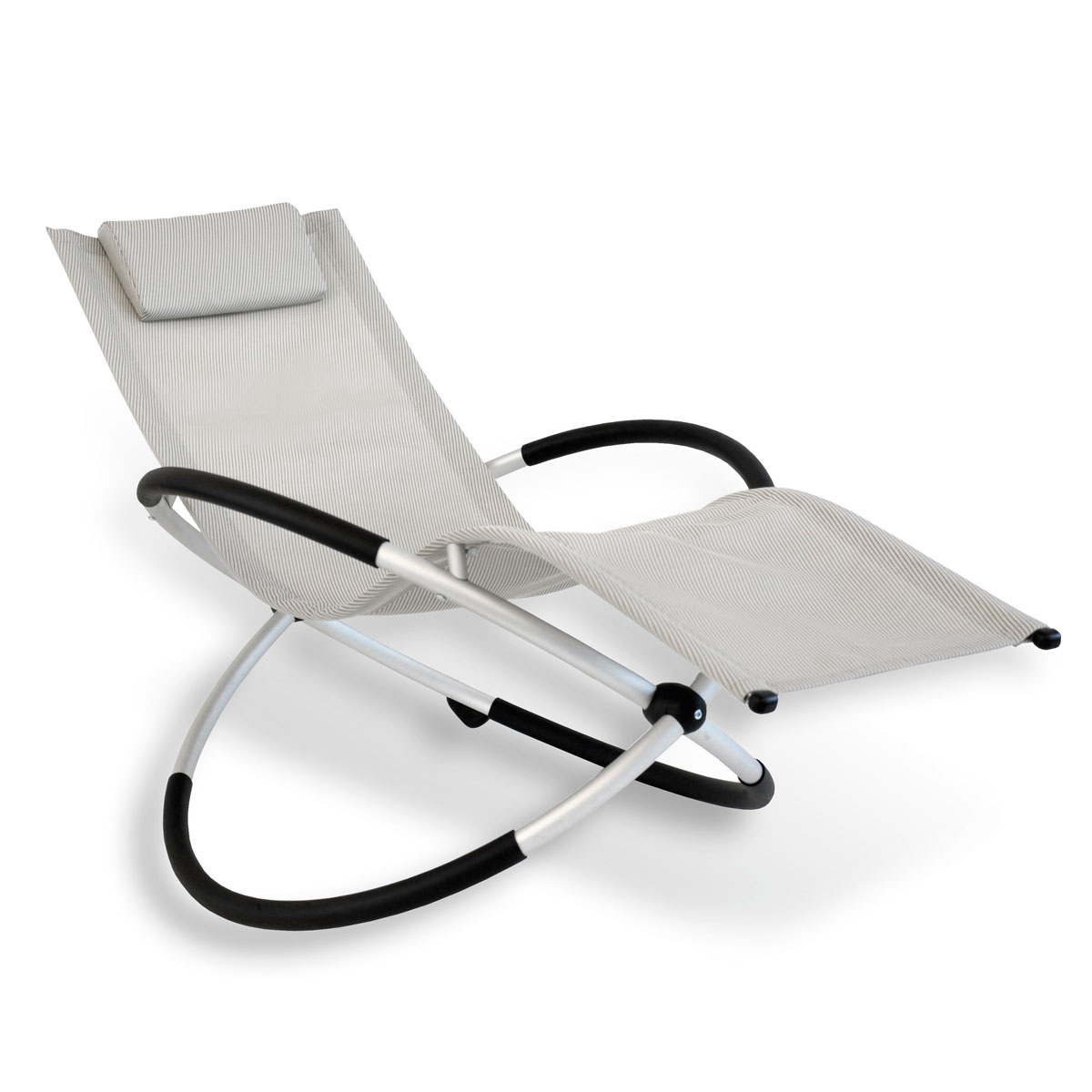 Leco Klappbare Gartenliege ergonomisch geformte Liegefläche Natur Bild 1