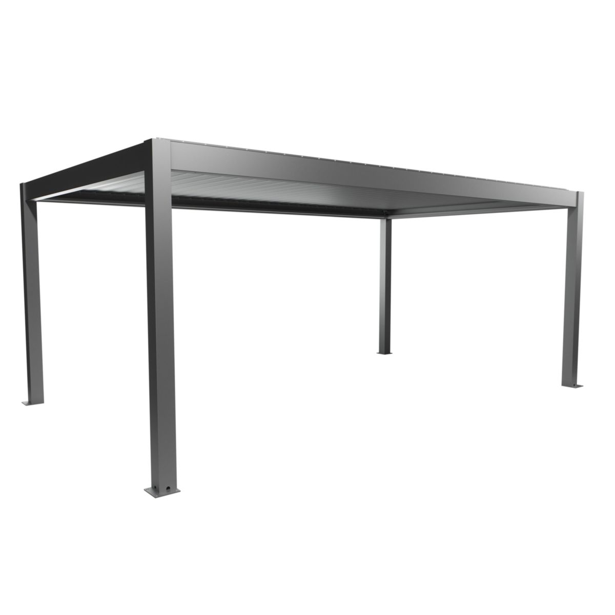 Biohort Pergola Gr. 6x3,5 quarzgrau-met 608x 367,5x 264 cm