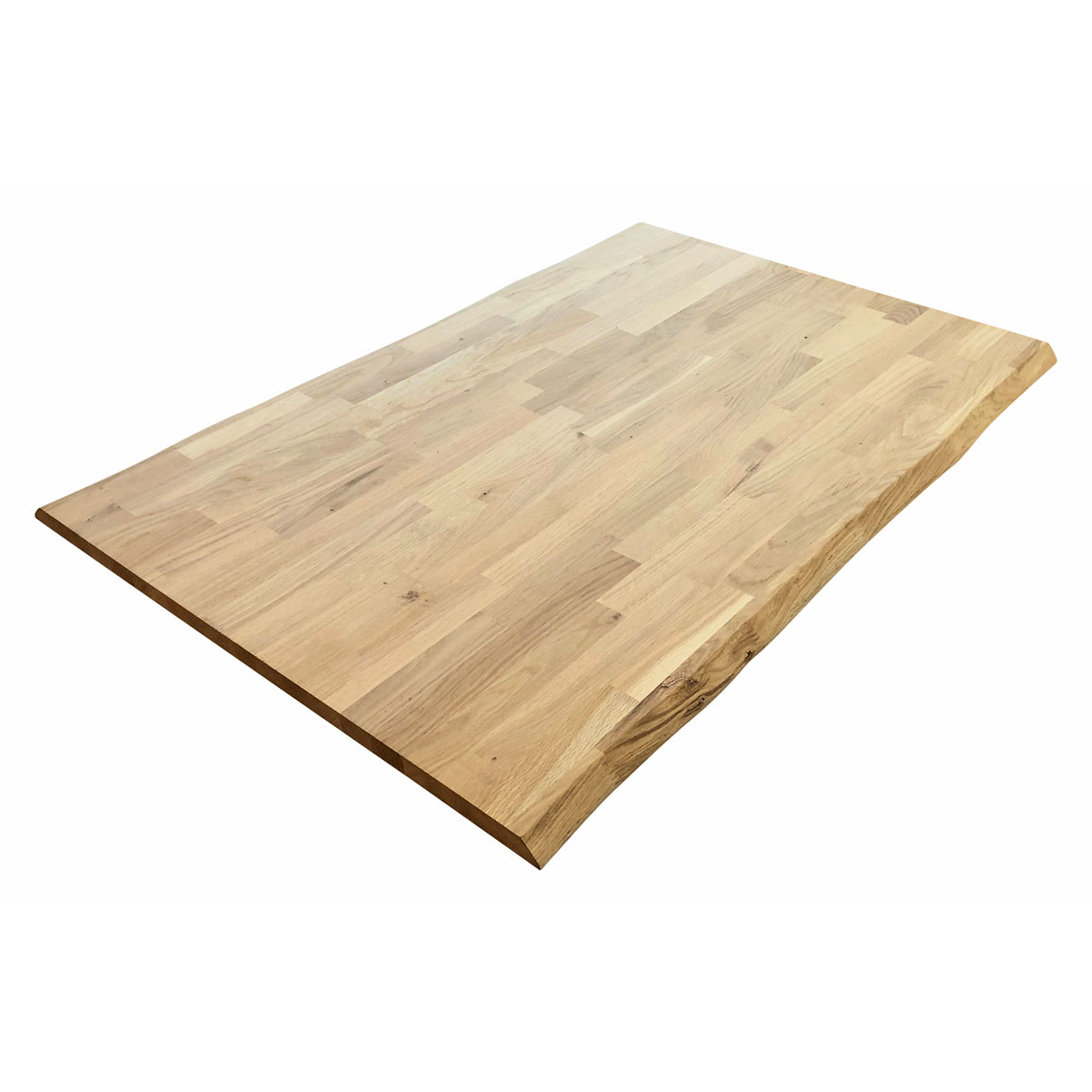 Tischpl Eiche 2 Laengsk Baumkante roh gezinkt 1800 x 800 x 26 mm Bild 3