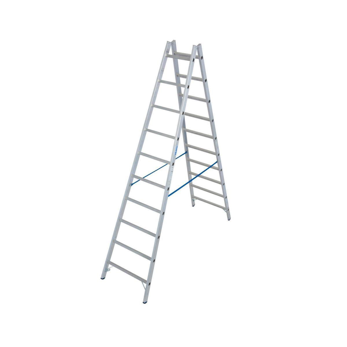 Krause Sprossen-Doppelleiter Stabilo 2 x 10 Sprossen