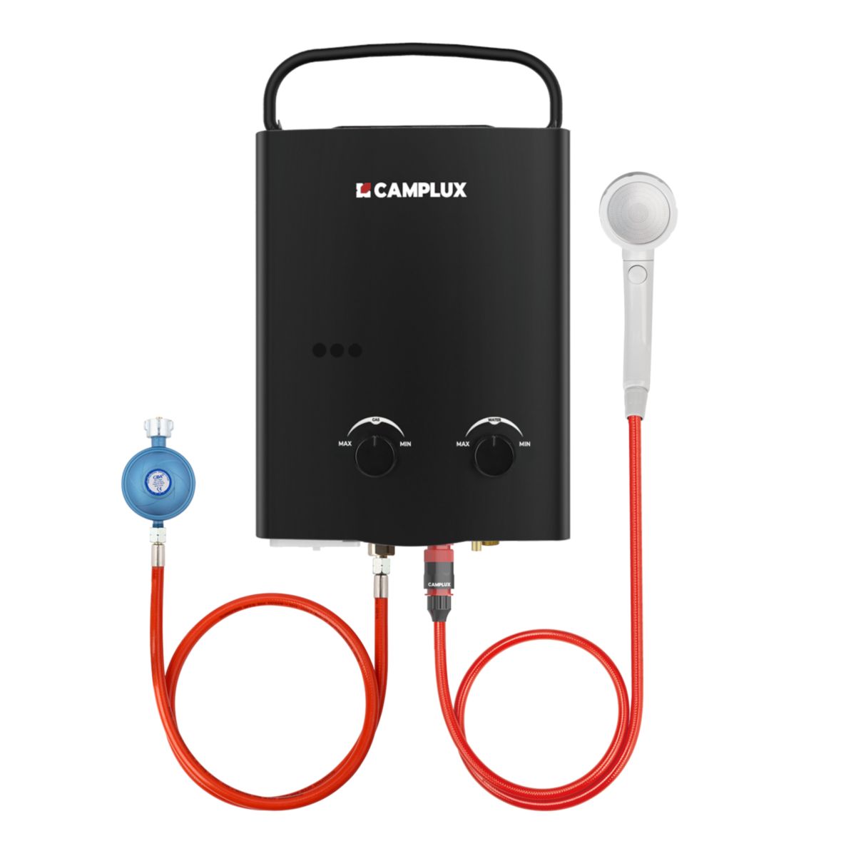 Camplux 5L Tankless Gasdurchlauferhitzer Schwarz 50mbar