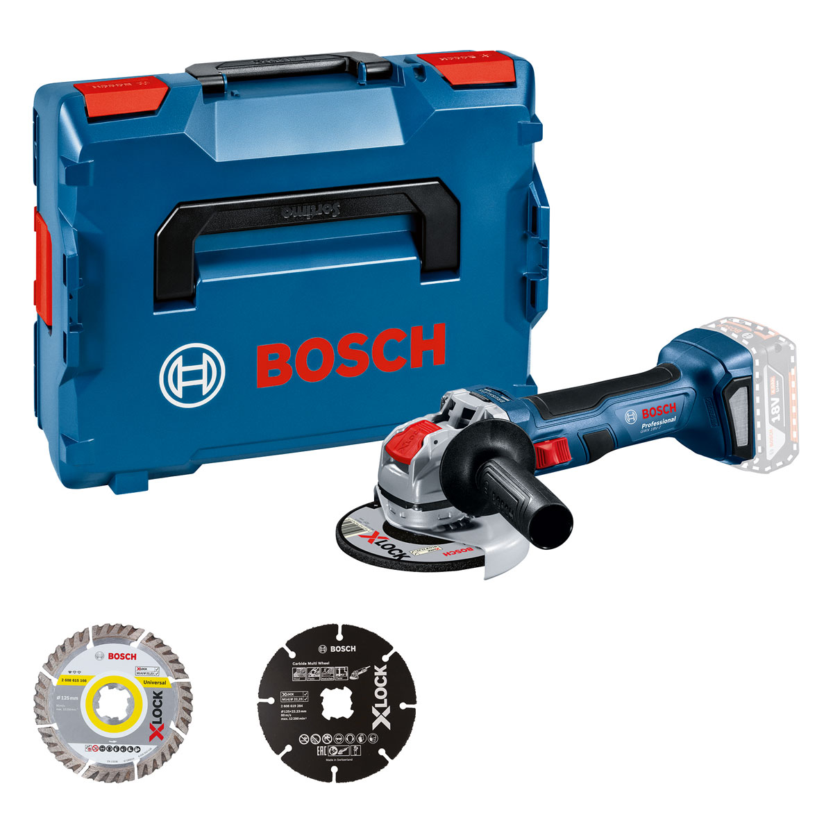 Bosch Professional  Akku-Winkelschleifer GWX 18V-7 X-LOCK